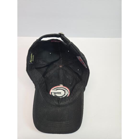 VTG RARE BASEBALL HAT CAP GEORGIA BULLDAWGS COLLEGE STITCH SIGNATURES BLACK - Picture 5 of 7